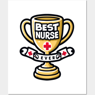 Best Nurse Ever Trophy Design Posters and Art